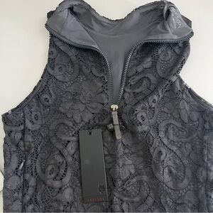 Greyson Women’s Lennox Lace Dress Anthracite Medium Active Dress NWT sleeveless‎